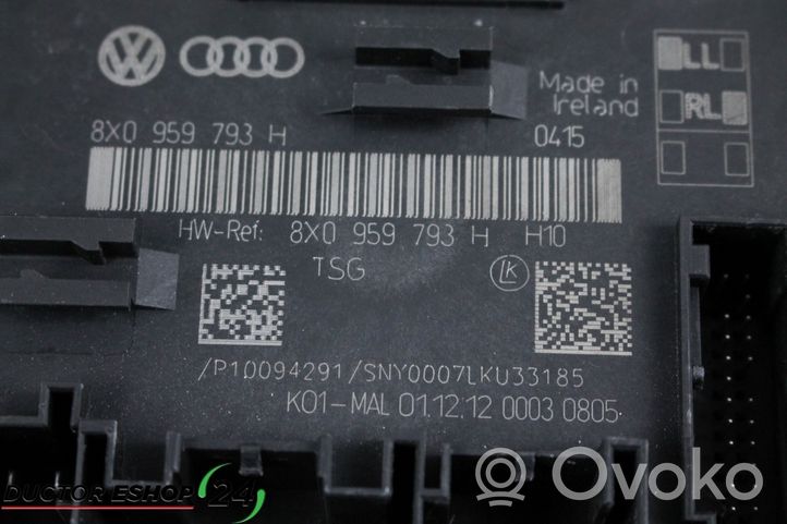 Audi Q3 8U Unité de commande module de porte 8X0959793H