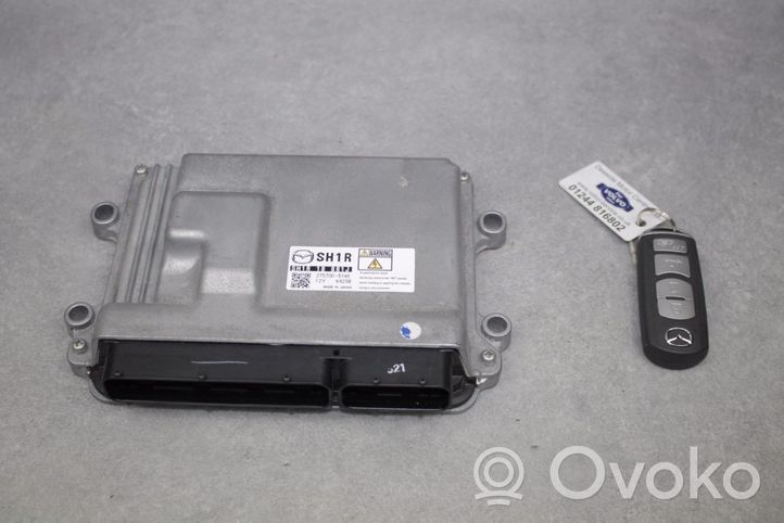 Mazda 6 Kit calculateur ECU et verrouillage SH1R18881J