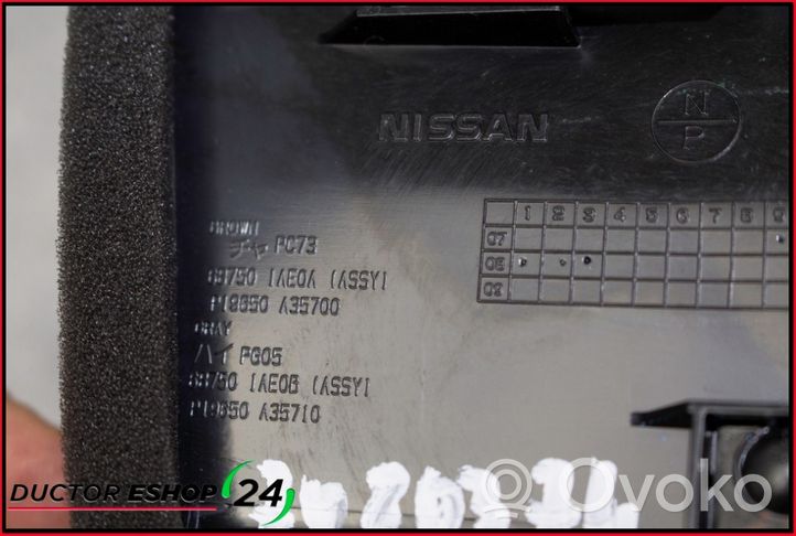 Nissan Murano Z51 Kojelaudan keskiosan tuuletussuuttimen ritilä 687501AA0A