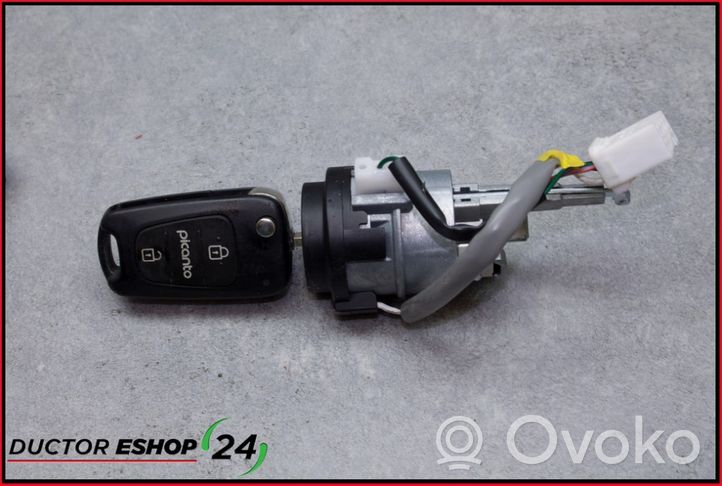 KIA Picanto Juego de cerradura y set ECU del motor 3911104055