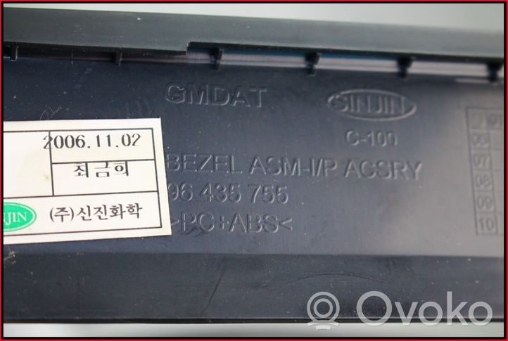 Chevrolet Captiva Inny element deski rozdzielczej 96435755