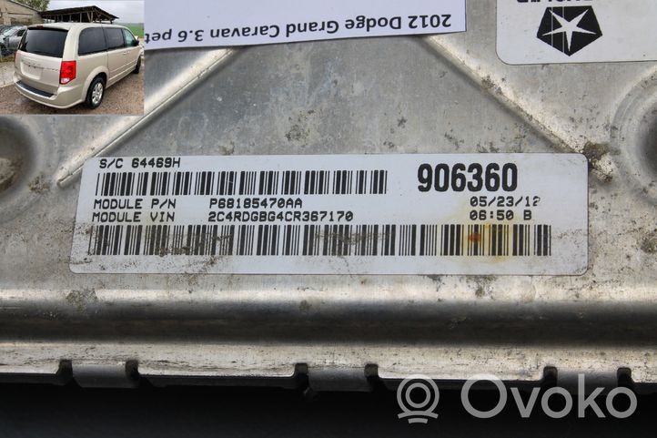 Dodge Grand Caravan Moottorinohjausyksikön sarja ja lukkosarja P05150657AA