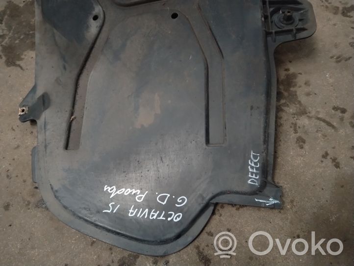 Skoda Octavia Mk3 (5E) Copertura/vassoio paraurti sottoscocca posteriore 