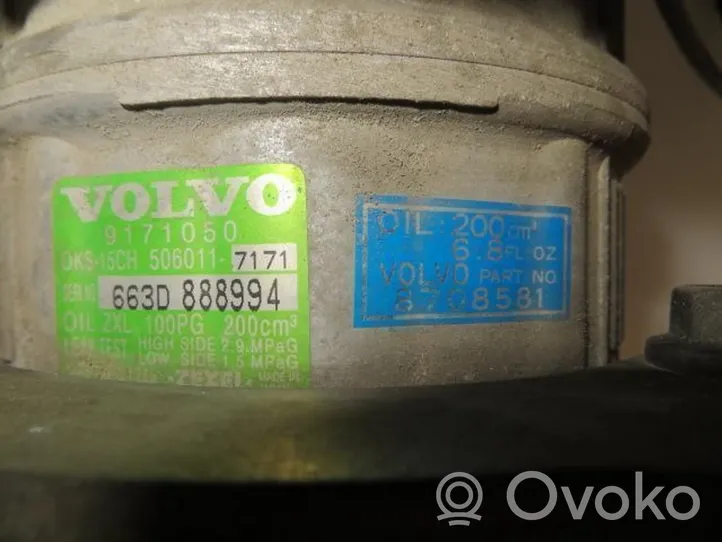 Volvo 940 Ilmastointilaitteen kompressorin pumppu (A/C) 663D888994