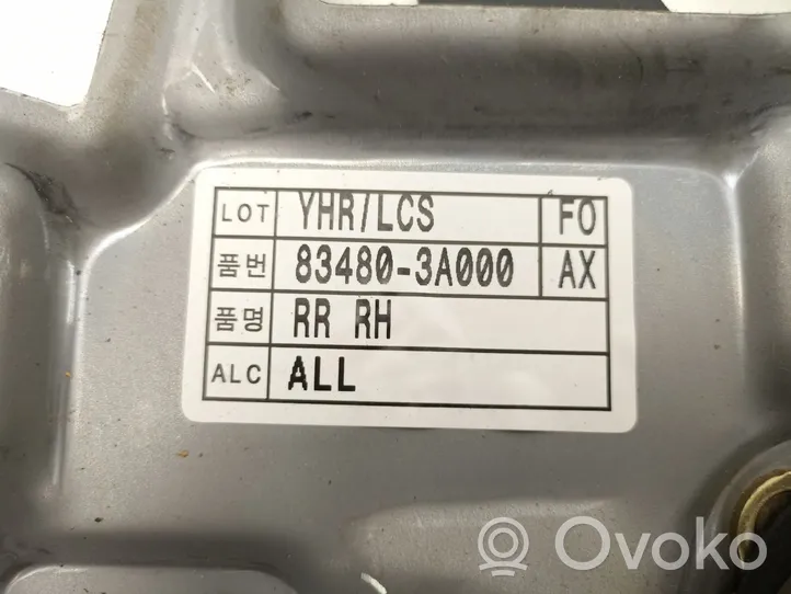 Hyundai Trajet Mécanisme lève-vitre de porte arrière avec moteur 834803A000