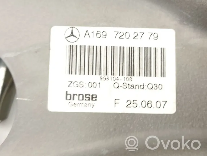 Mercedes-Benz B W245 Mechaninis priekinio lango pakėlimo mechanizmas A1697202779