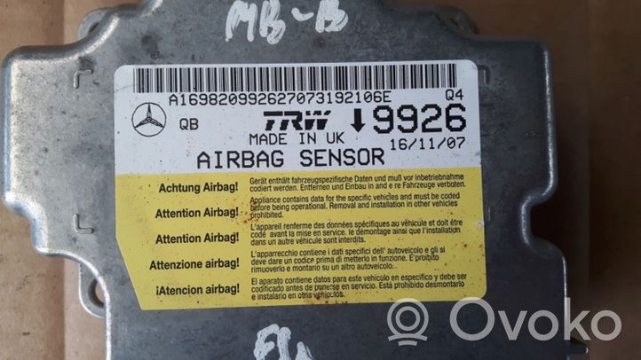 Mercedes-Benz B W245 Airbag control unit/module A169820992627073192106E