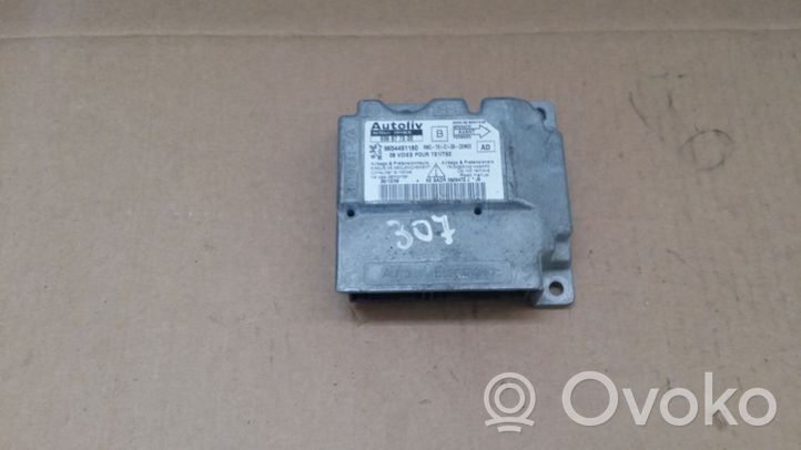 Peugeot 307 Module de contrôle airbag 9654491180