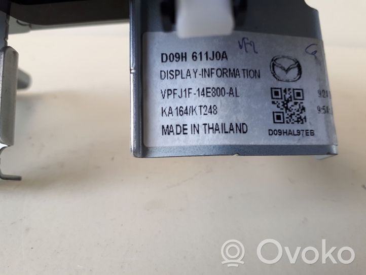 Mazda CX-3 Monitori/näyttö/pieni näyttö D09H611J0A