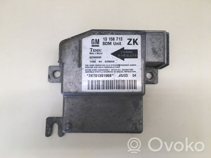 Opel Meriva A Unidad de control/módulo del Airbag 13158713