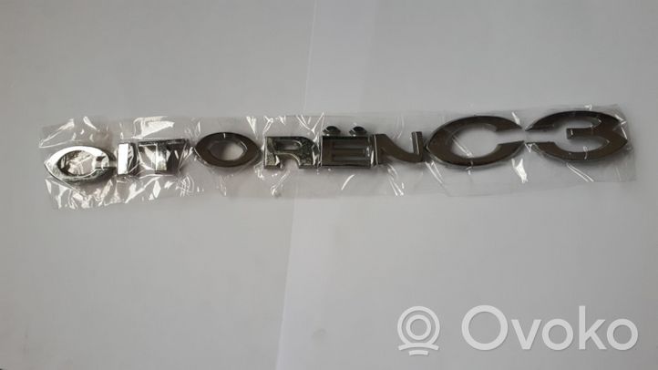 Citroen C3 Logo, emblème de fabricant 963802298