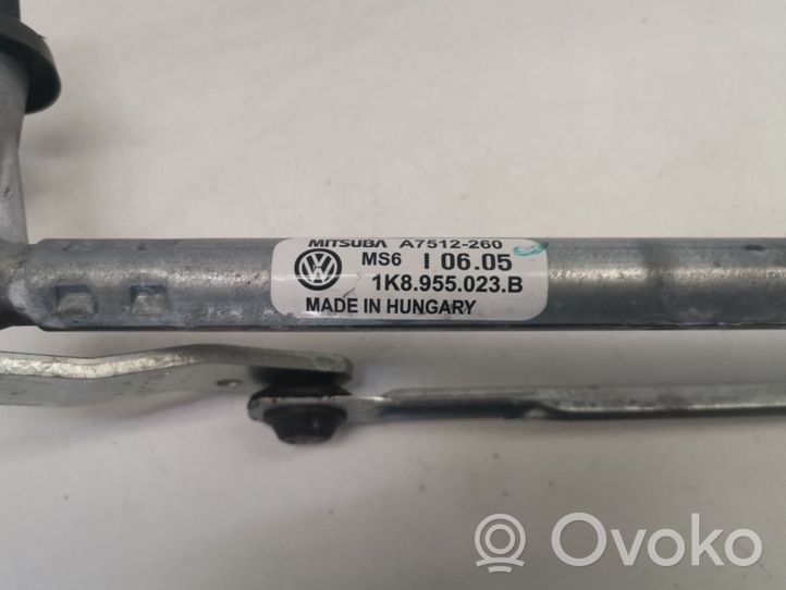 Volkswagen Scirocco Mechanizm wycieraczek szyby przedniej / czołowej 1K8955023B