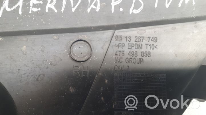 Opel Meriva B Mascherina inferiore del paraurti anteriore 13267749