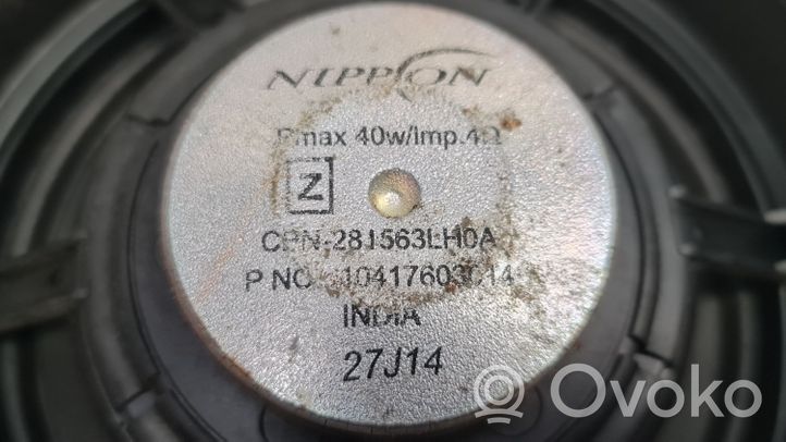 Nissan Micra Громкоговоритель (громкоговорители) в передних дверях 281563LH0A