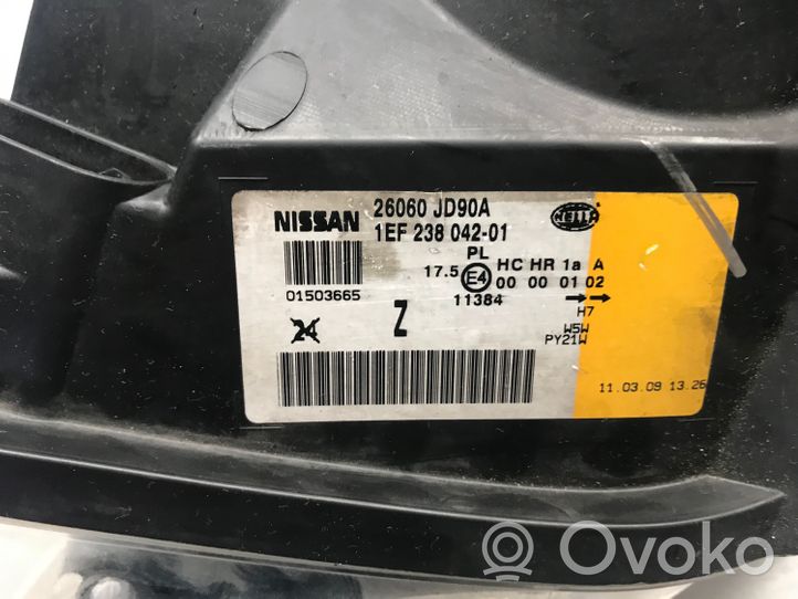 Nissan Qashqai+2 Etu-/Ajovalo 26060JD90A