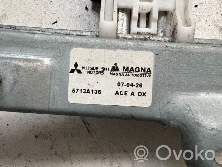 Mitsubishi Colt Priekinio el. Lango pakėlimo mechanizmo komplektas 5713A136