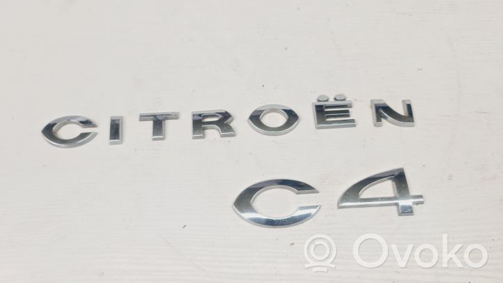 Citroen C4 I Logo, emblème de fabricant 