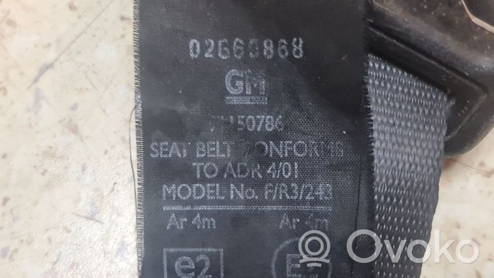 Opel Frontera B Ceinture de sécurité arrière 91150786