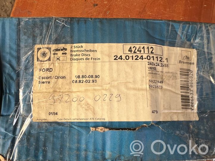 Ford Sierra Priekšējais bremžu disks 424112