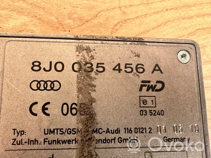 Audi A6 S6 C6 4F Module unité de contrôle d'antenne 8J0035456A