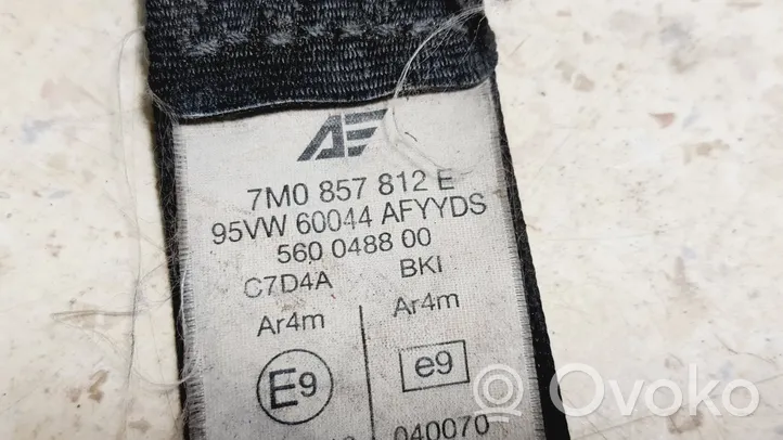 Ford Galaxy Pas bezpieczeństwa fotela tylnego 7M0857812E