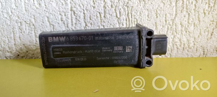 BMW 7 F01 F02 F03 F04 Sterownik / Moduł kontroli ciśnienia w oponach 6853670