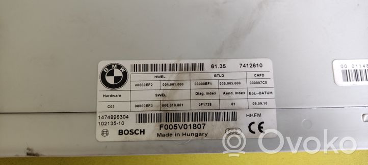 BMW 2 F46 Sterownik / Moduł elektrycznej klapy tylnej / bagażnika 7412610