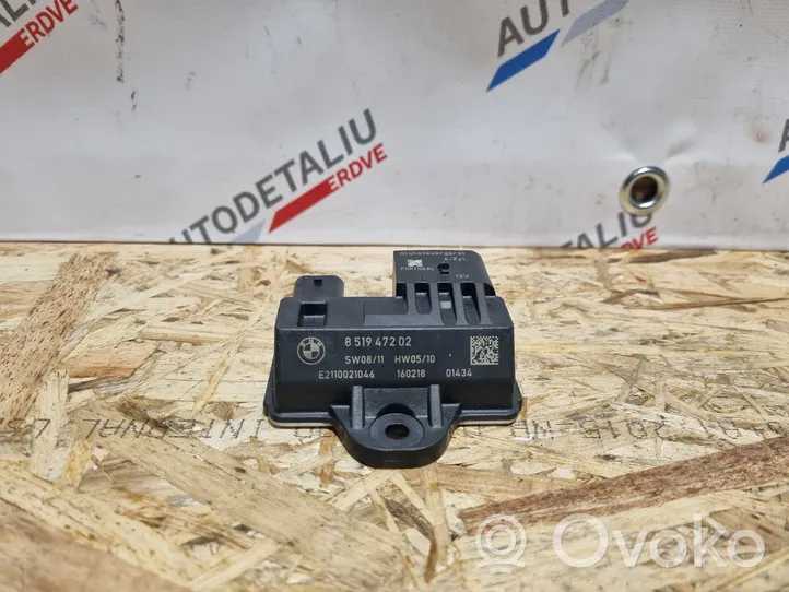 BMW 3 F30 F35 F31 Przekaźnik / Modul układu ogrzewania wstępnego 8519472