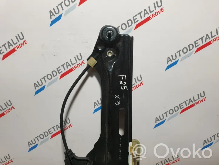 BMW X3 F25 Rear door window regulator with motor 7322748