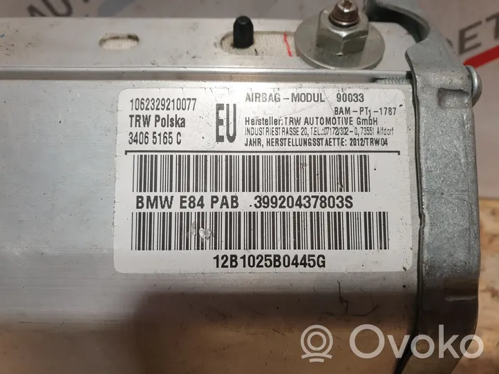 BMW X1 E84 Poduszka powietrzna Airbag pasażera 9204378