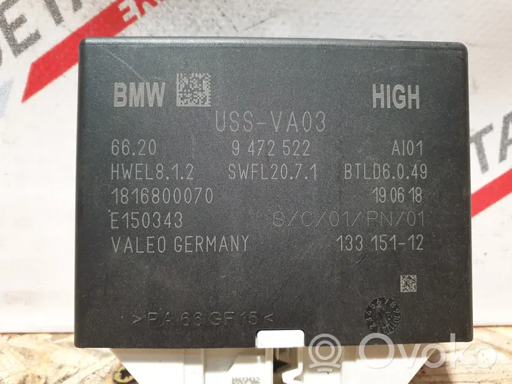 BMW 5 G30 G31 Centralina/modulo sensori di parcheggio PDC 9472522