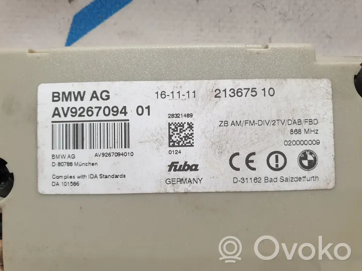 BMW 6 F12 F13 Antennenverstärker Signalverstärker 9267094