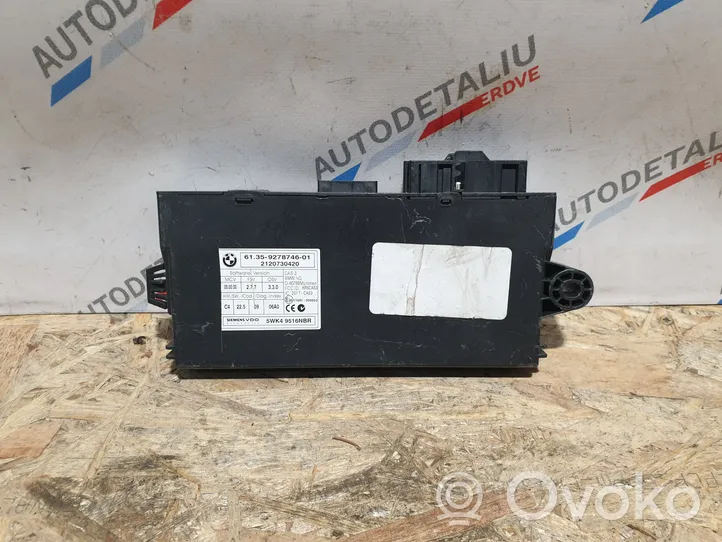 BMW X5 E70 Unité de contrôle module CAS 9278746