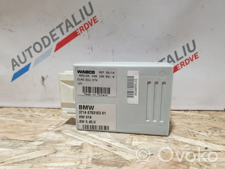 BMW X5 E70 Sterownik / Moduł tylnego zawieszenia pneumatycznego 6793163