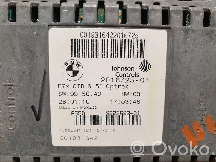 BMW X5 E70 Monitor / wyświetlacz / ekran 9223683