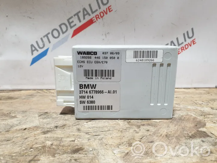 BMW X5 E70 Sterownik / Moduł tylnego zawieszenia pneumatycznego 6778966