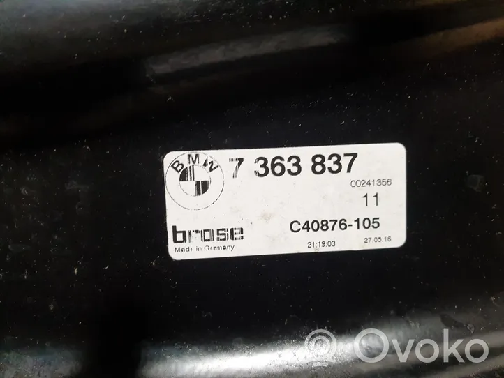 BMW 4 F32 F33 Mécanisme lève-vitre de porte arrière avec moteur 7363837