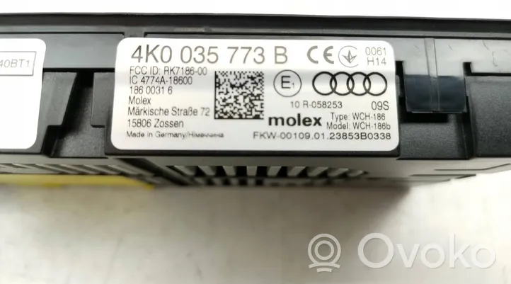 Audi A6 S6 C8 4K Modulo di ricarica wireless 4K0035773B