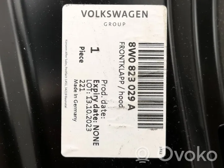 Audi A4 S4 B9 8W Pokrywa przednia / Maska silnika 8W0823029A