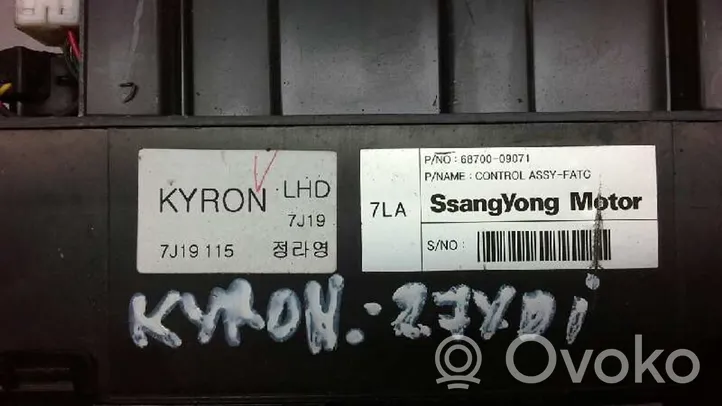 SsangYong Kyron Ilmastoinnin ohjainlaite 