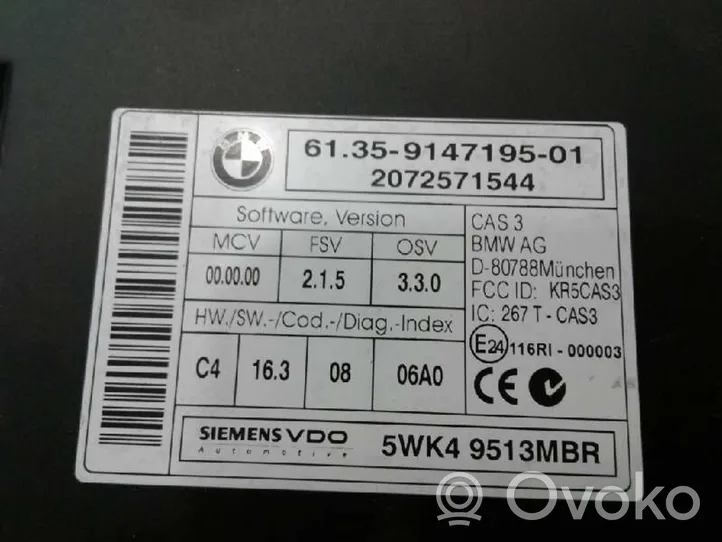 BMW 1 E81 E87 Durų elektronikos valdymo blokas 914719501