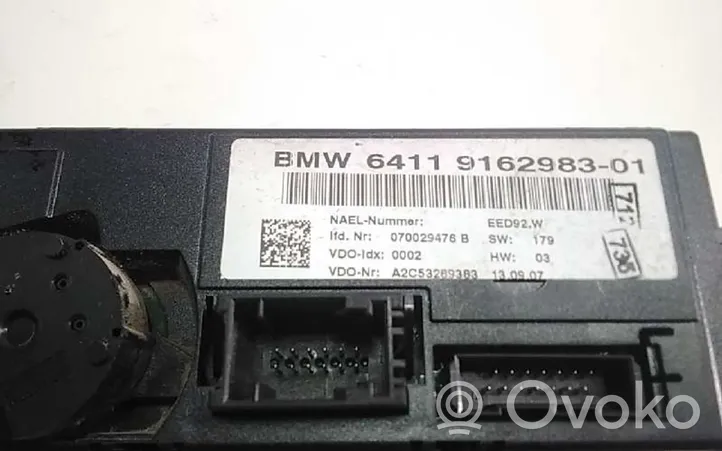 BMW 1 E81 E87 Ilmastoinnin ohjainlaite/moduuli 6411916298301