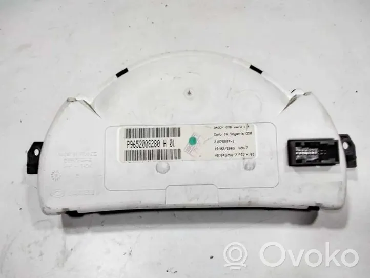 Citroen C2 Compteur de vitesse tableau de bord 6105EV