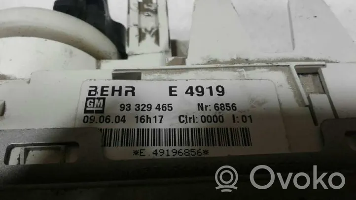 Opel Meriva A Air conditioner control unit module 93329465