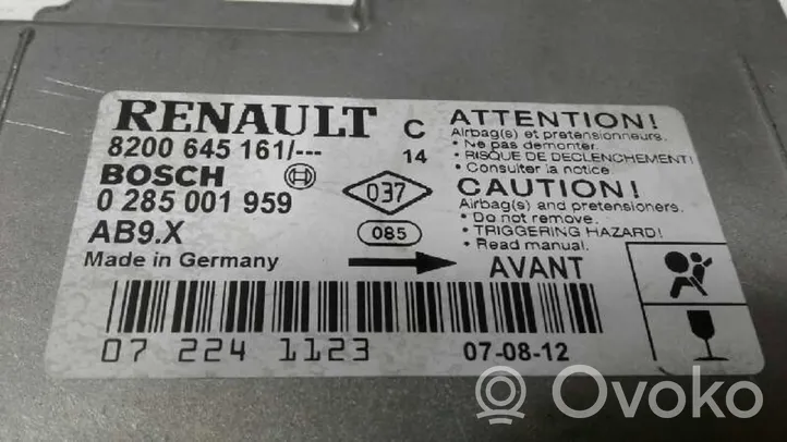 Renault Clio III Centralina/modulo airbag 8200645161