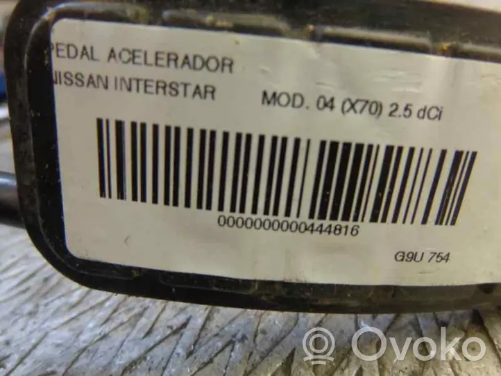 Nissan Interstar Pedał gazu / przyspieszenia 