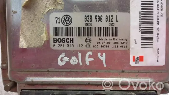 Volkswagen Golf SportWagen Sterownik / Moduł ECU 038906012L