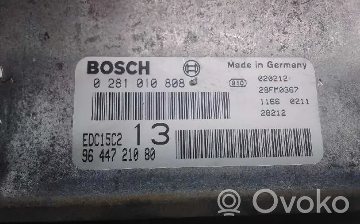 Citroen C5 Sterownik / Moduł ECU 0281010808