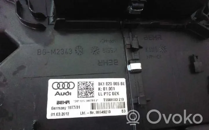 Audi Q5 SQ5 Sisälämmityksen ilmastoinnin korin kotelo 8K1820005BE