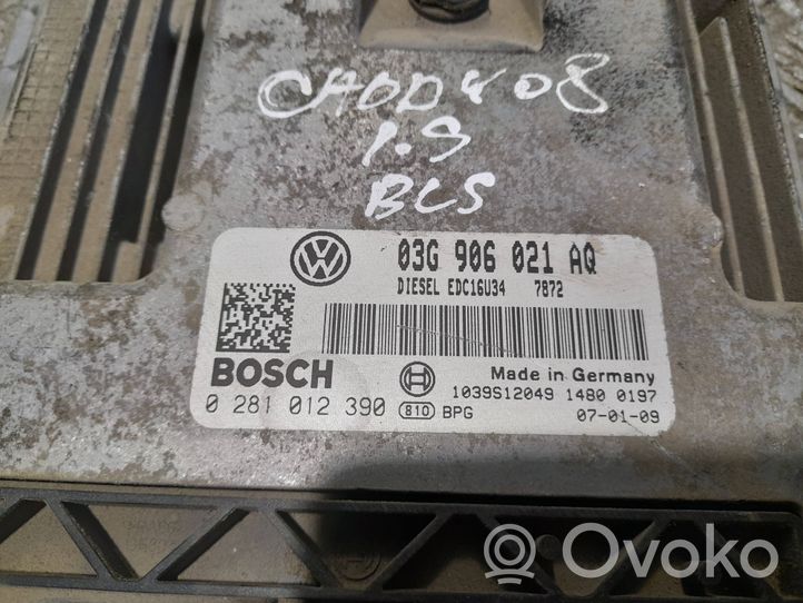 Volkswagen Caddy Sterownik / Moduł ECU 03G906021AQ